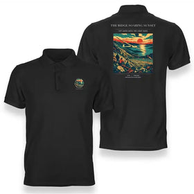The Ridge Soaring Sunset Premium Polo T-Shirts