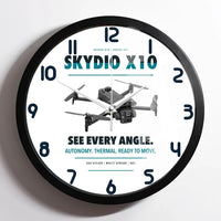 Thumbnail for Skydio X10 design on white framed wall clock