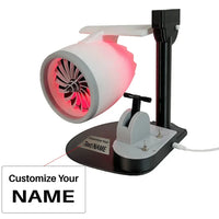 Thumbnail for Turbofan Engine Model Toy 3D Desktop Fan With 50ml Capacity Ultrasonic Atomization Device aviation pilot essential in premium.