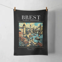 Thumbnail for BREST - Poster - Towel - Black