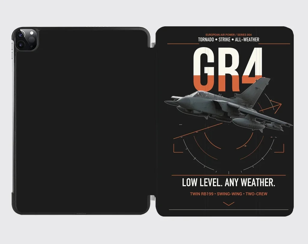Panavia Tornado GR4 design on black ipad tablet case