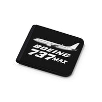 Thumbnail for The Boeing 737Max aviation print wallet, leather.