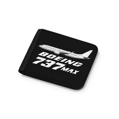 The Boeing 737Max aviation print wallet, leather.
