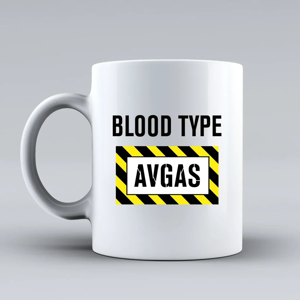 Customisable Blood Type AVGAS Mug - view 2