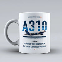 Thumbnail for A310-200 Mug design on white airbus