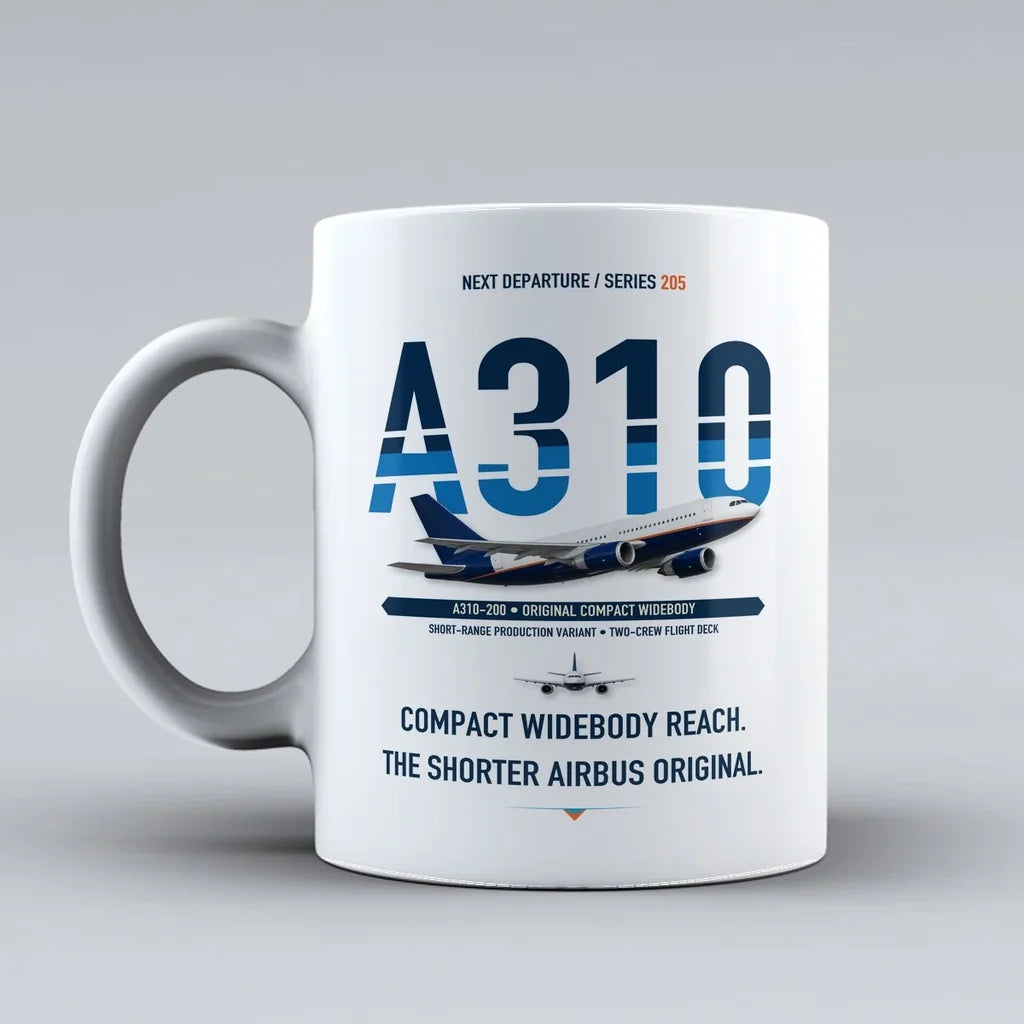 A310-200 Mug design on white airbus