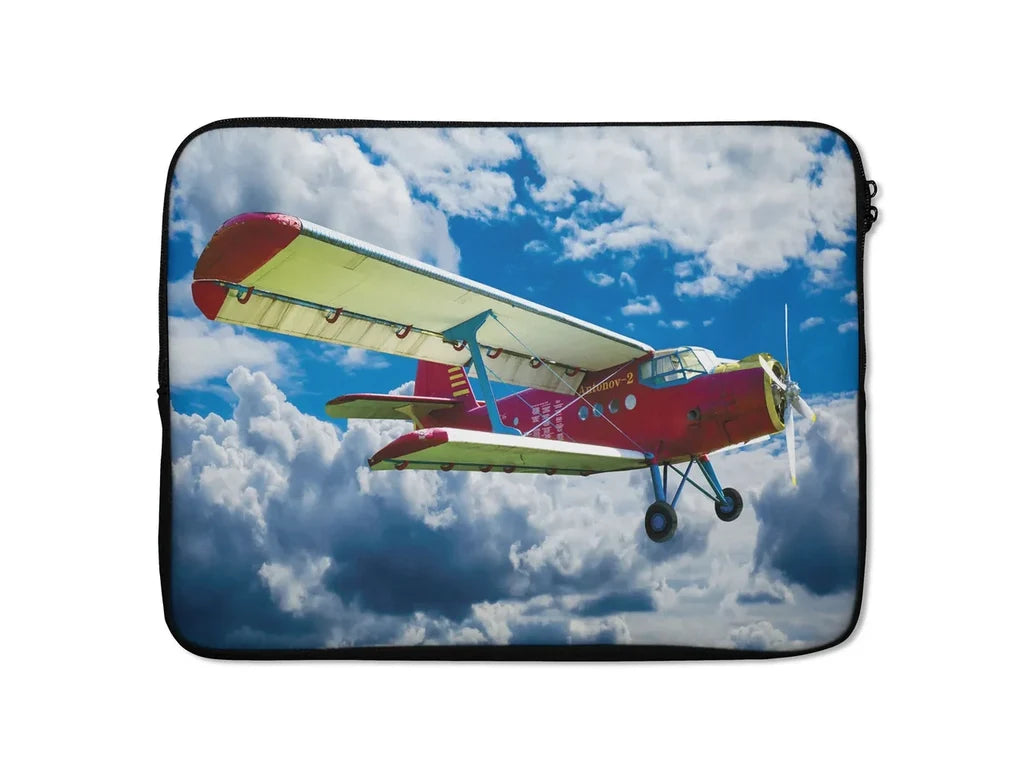 Beautiful Clouds & Antonov-2 Laptop & aviation design on laptop & tablet case for laptop or tablet.