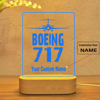 Thumbnail for Boeing 717 & Plane aviation themed night lamp, premium acrylic with LED.