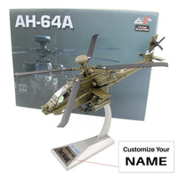 Thumbnail for 1/72 Trumpeter US Army AH-64A Apache Helicopter Alloy aviation themed helicopter model in die-cast metal.