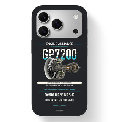 GP7200 Case design on black iphone case