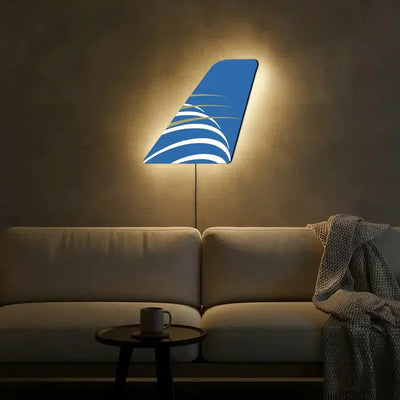 Copa Airlines aviation design on durable metal with LED aircraft tail wall art.
