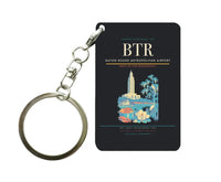 Thumbnail for Baton Rouge Metropolitan Airport (BTR) design on black key chain