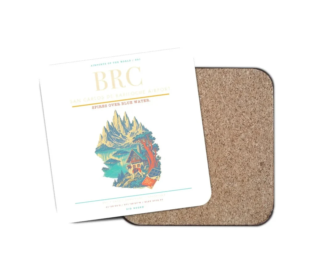 San Carlos de Bariloche Airport BRC Coaster 1-Piece - White