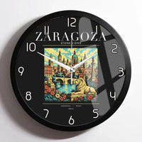 Thumbnail for ZARAGOZA - Poster - Wall Clock Framed - Black