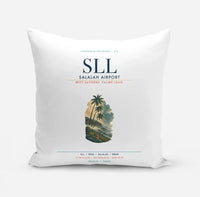 Thumbnail for Salalah Airport (SLL) design on white pillow