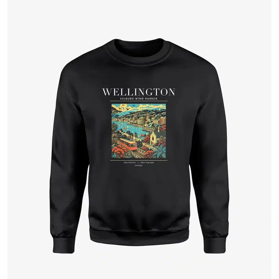 WELLINGTON - Poster - Sweatshirt - Black