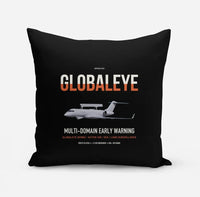 Thumbnail for Saab GlobalEye design on black pillow