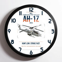 Thumbnail for Bell AH-1Z Viper design on white framed wall clock