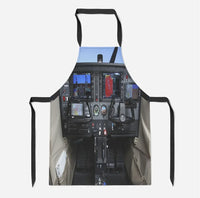 Thumbnail for Cessna 172 Cockpit aviation design on durable cotton blend kitchen apron.