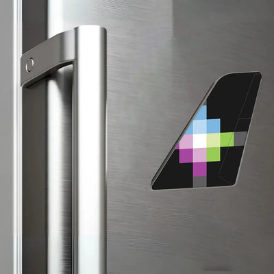 Volaris aviation design tail magnet in 3D metal with magnetic back.