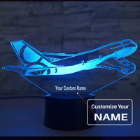 Thumbnail for Boeing 747-8 aviation themed 3D night lamp, premium acrylic with LED.