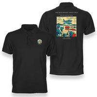 Thumbnail for VINTAGE G4295 - The High Desert Speed Trap - Double-Side Polo T-Shirt design on black
