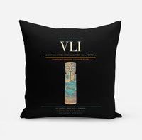 Thumbnail for Bauerfield International Airport (VLI) design on black pillow
