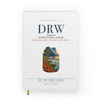 Thumbnail for Darwin International Airport (DRW) design on white notebook