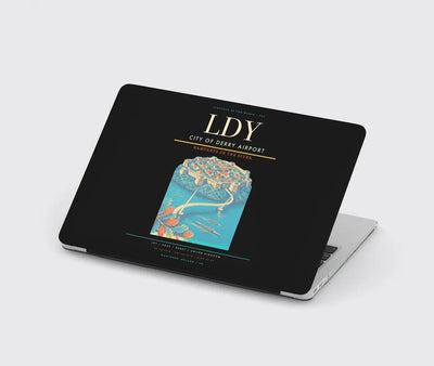 City of Derry Airport (LDY) design on black MacBook case