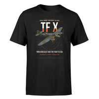Thumbnail for Bristol Beaufighter TF X design on black t-shirt, single-side print