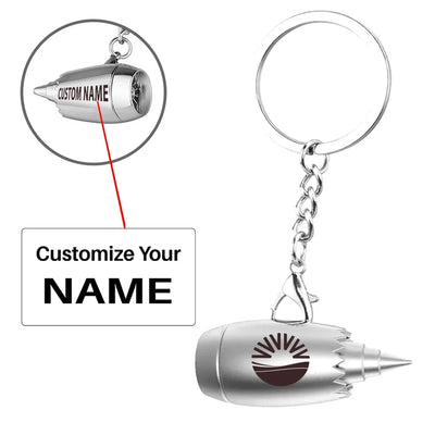 Customisable SunExpress Jet Engine Turbine Key Chain