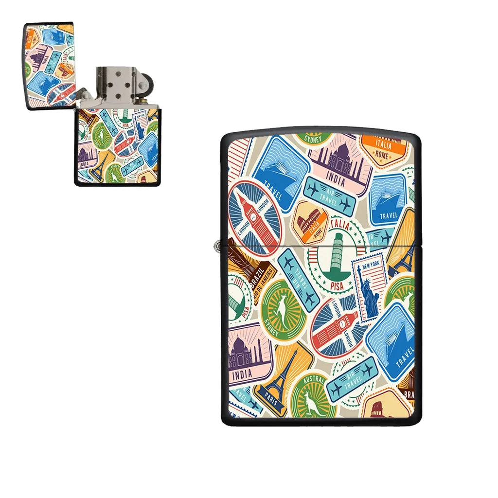 Travel aviation metal lighter in premium metal alloy.
