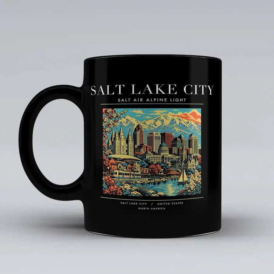 SALT LAKE CITY - Poster - Mug - Black