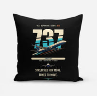 Thumbnail for Boeing 737 MAX 10 design on black pillow