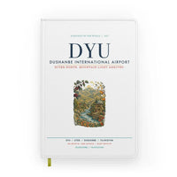 Thumbnail for Dushanbe International Airport (DYU) design on white notebook