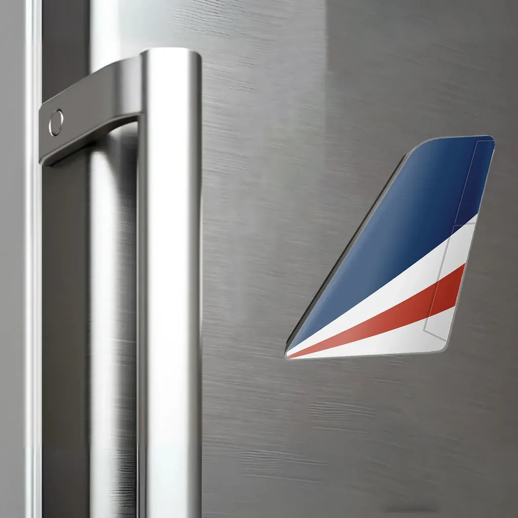Rex Airlines aviation design tail magnet in 3D metal with magnetic back.
