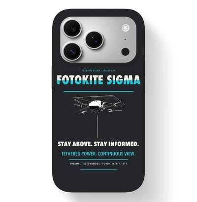 Fotokite Sigma Case design on black iphone case