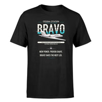 Thumbnail for Cessna Citation Bravo design on black double-side t-shirt, single-side print