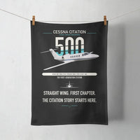 Thumbnail for Cessna Citation 500 - Citation I design on black towel