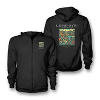 Thumbnail for LAHAD DATU - Poster - Zipped Hoodie - Black