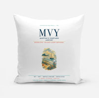 Thumbnail for Martha's Vineyard Airport (MVY) design on white pillow