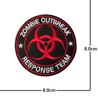 Thumbnail for Zombie Outbreak Response Team Embroidery aviation design patch in embroidered fabric.