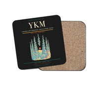 Thumbnail for Yakima Air Terminal (McAllister Field) (YKM) design on black 1 piece coaster