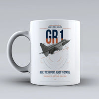 Thumbnail for SEPECAT Jaguar GR1 design on white ceramic mug, double-side print