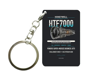 HTF7000 Key Chain design on black key chain