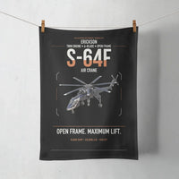 Thumbnail for Erickson S-64F Air Crane design on black towel