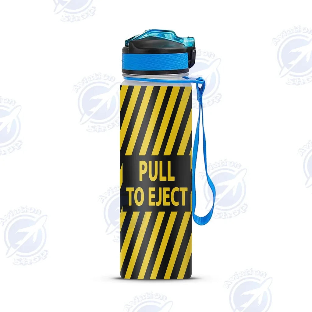 Pull To Eject Sports aviation design on sport kettle, insulated bottle with sport spout.