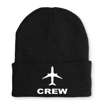Thumbnail for CREW Embroidered aviation embroidery on soft knit fabric beanie.
