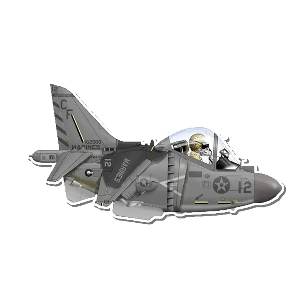AV-8 Harrier II Attack Aircraft Airplanes sticker, Wide 6cm (2.3inches)