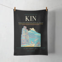 Thumbnail for Norman Manley International Airport (KIN) design on black towel